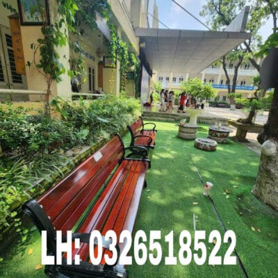 ghế gang đúc trường học
